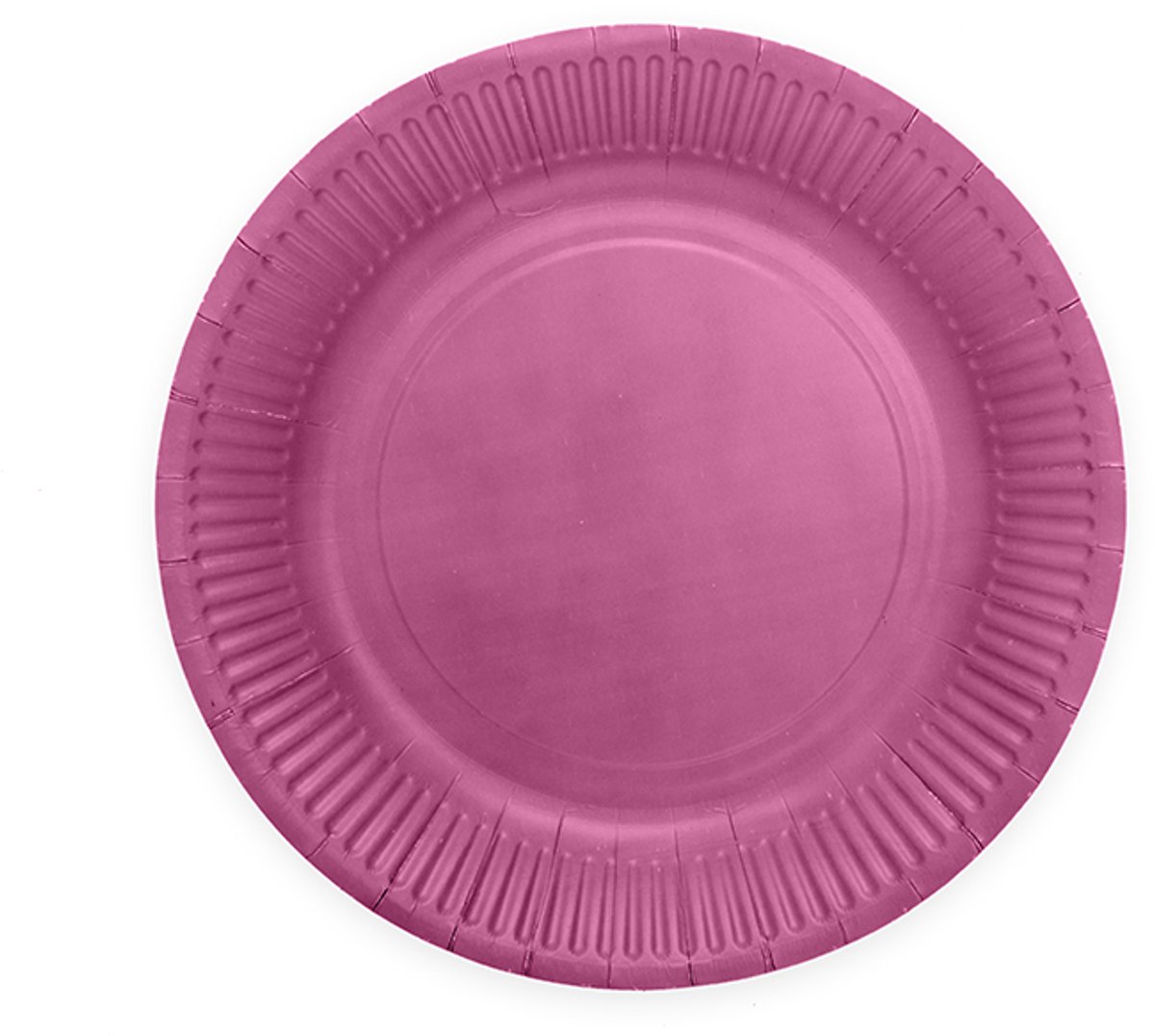 8x Papieren Bordjes 18cm FSC - Paars - Feestartikelen