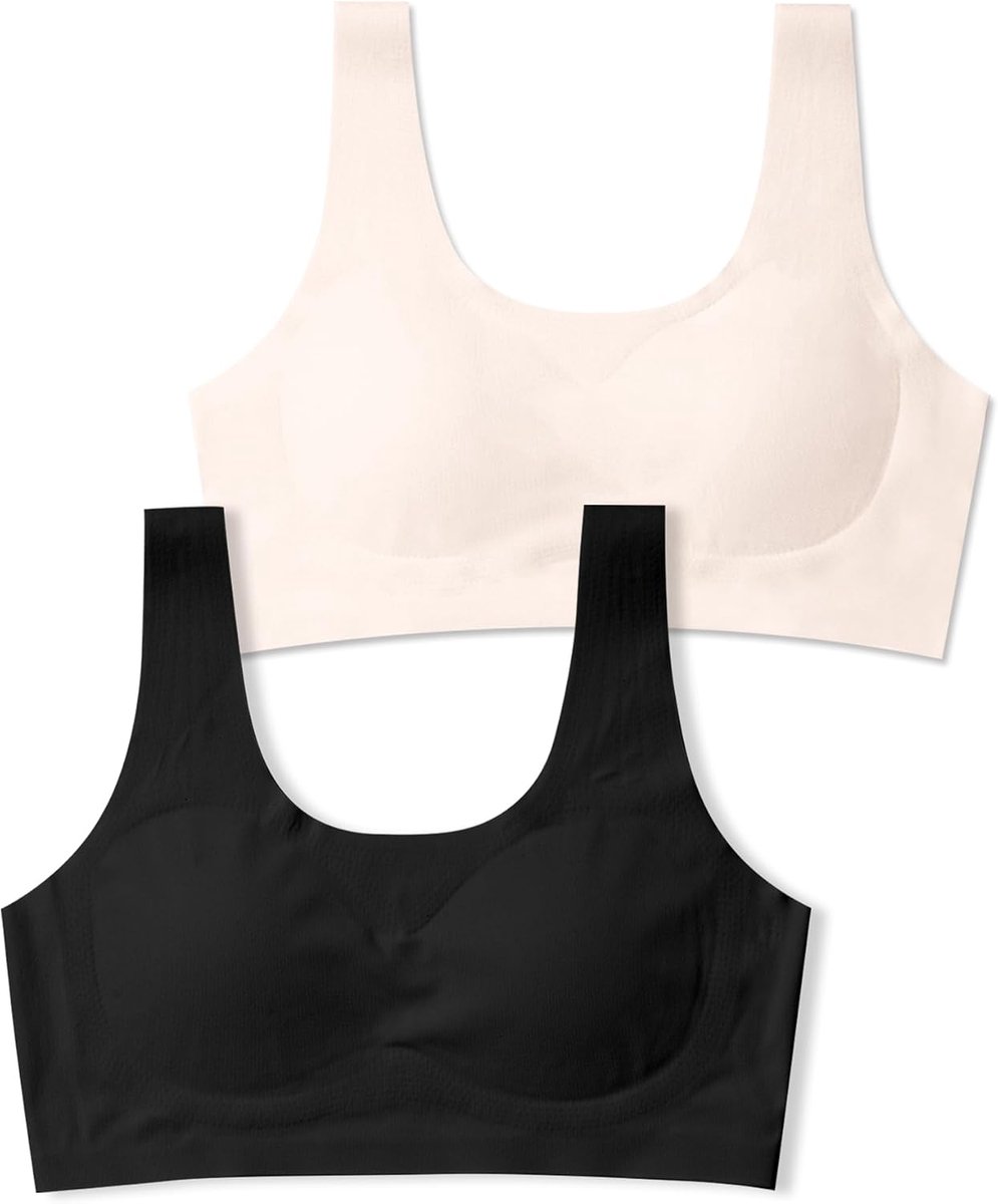 SALIA GIRL Seamless training bras for girls 10-16, soft removable - ShopVlot