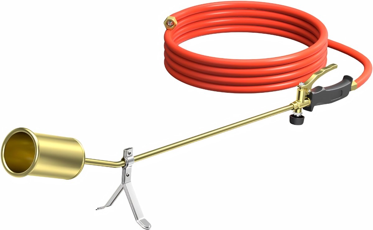 Lìon® Onkruidbrander - Onkruidbrander Gas - Onkruidverwijderaars - Rood - 20cm x 13cm x 81cm