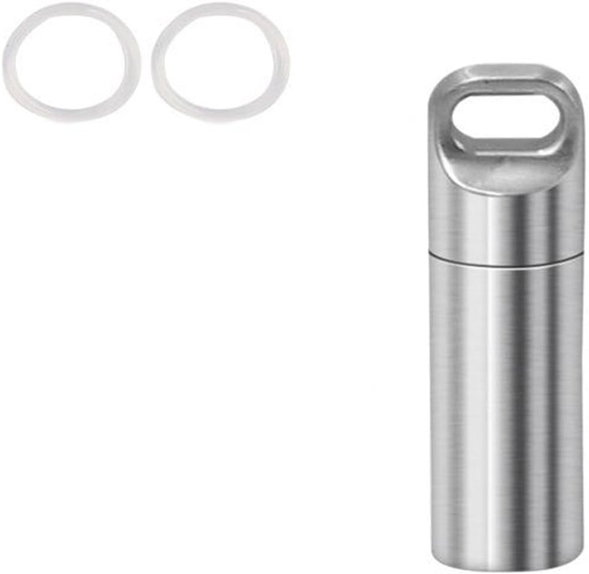 RVS Waterdichte Pillendoos voor Buiten, Ideaal voor Overleving, 1 Compartment, Compact en Duurzaam