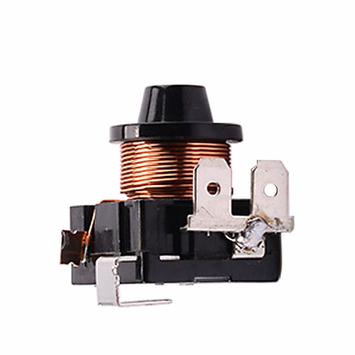 Koelkastcompressor relais 3/8 pk, 275 W, 3-polig startsysteem voor koelkast en vriezer, vervangingsonderdeel en reparatieaccessoires, zwart en betrouwbaar