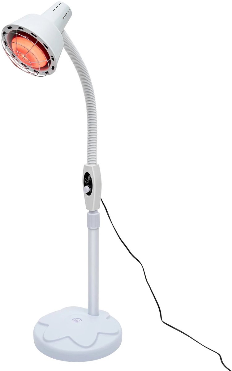 Nyoz infrarood warmtelamp - Infraroodlamp - Lichttherapie lamp - 275 W - 360° draaibaar - Verstelbaar - Regelbare temperatuur