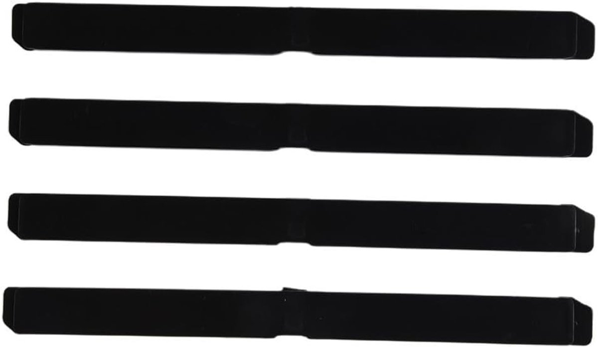 4-pack vervangende dakrail covers voor Opel Astra H - zwarte plastic dakdragers, voor- en achterzijde, duurzame bescherming en eenvoudige installatie