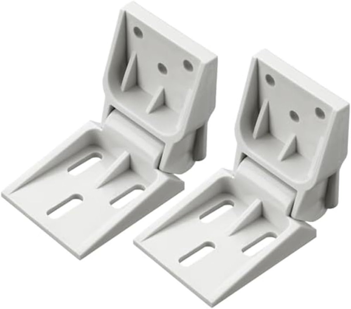 Vervangende plastic scharnieren voor vriezers - 2 stuks met 3 voorgemonteerde gaten voor eenvoudige installatie