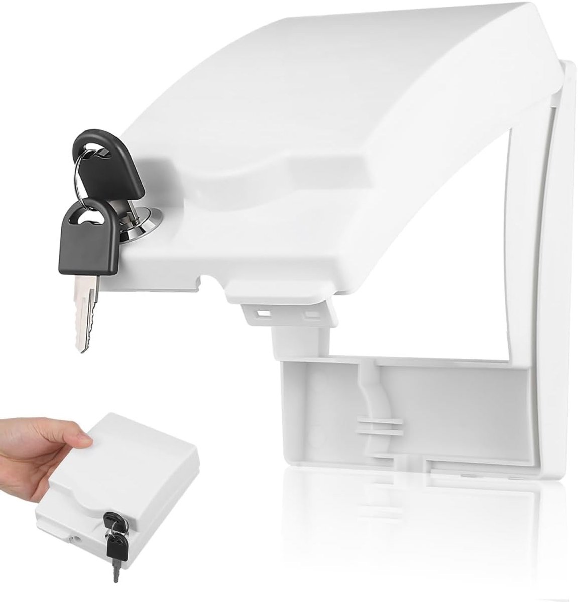 Waterdichte Wandcontactdoos voor Badkamer en Keuken - Veiligheidsstopcontact met Slot voor Kinderen - Ideaal voor Binnen en Buiten Gebruik