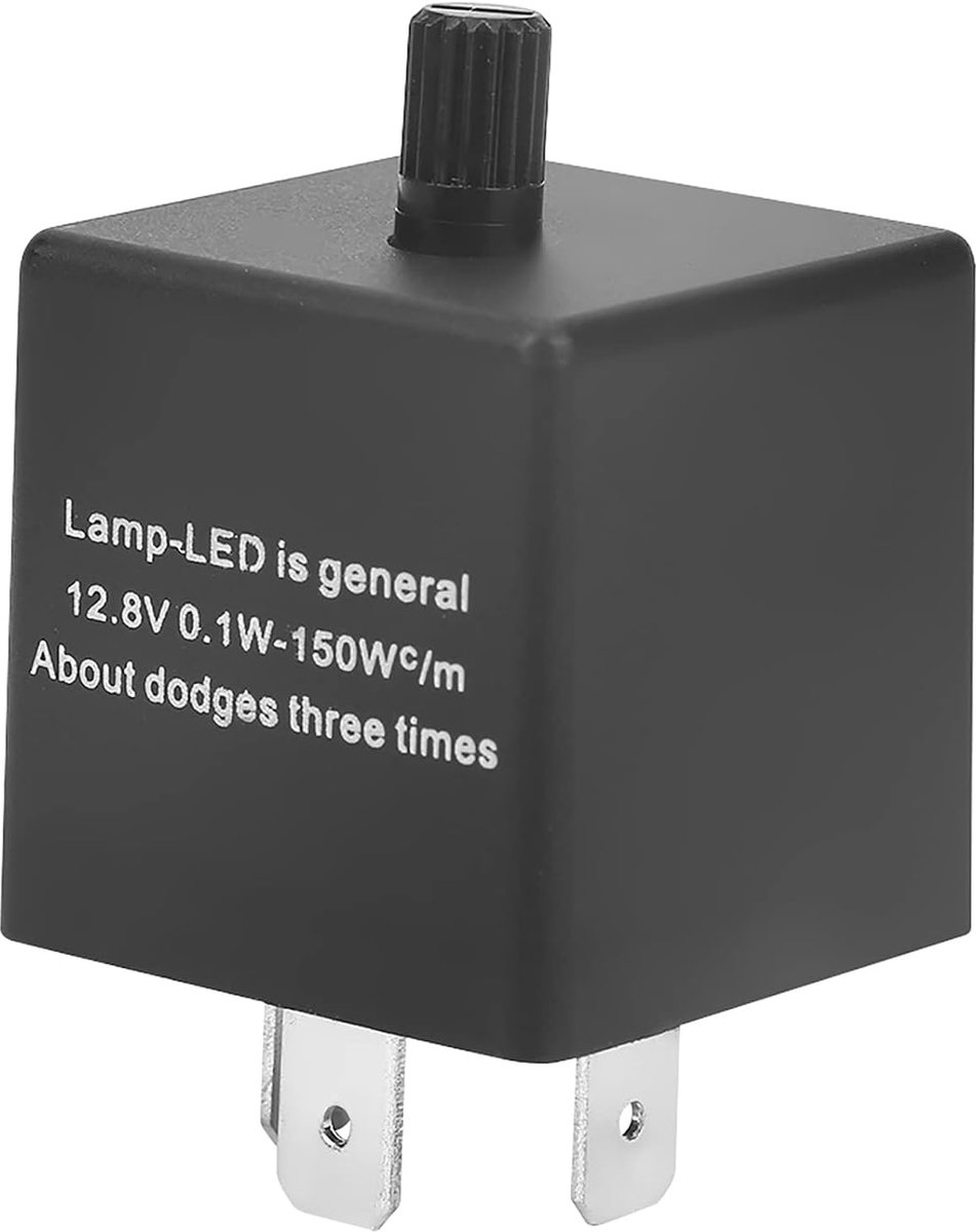12.8V 3 Pin LED Flash Relay for Indicator Adjustable Car Lighting Accessory - ShopVlot