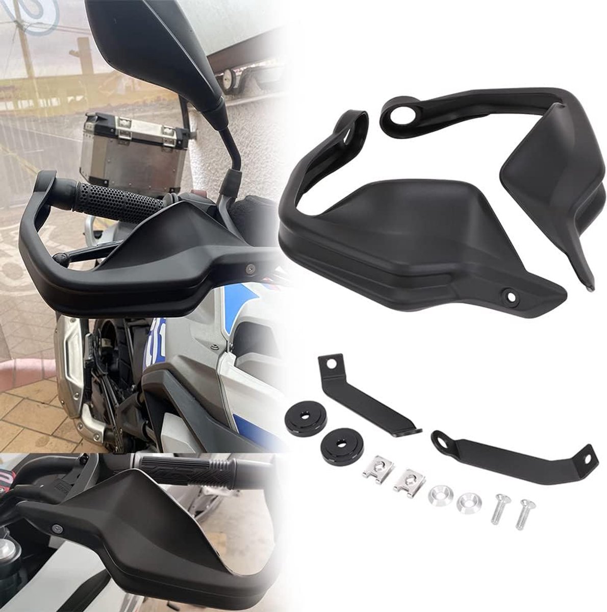 Anxin Motorcycle Handguards ABS Plastic for NC700X 750X CB650F CTX700 2014-2018 Black - ShopVlot
