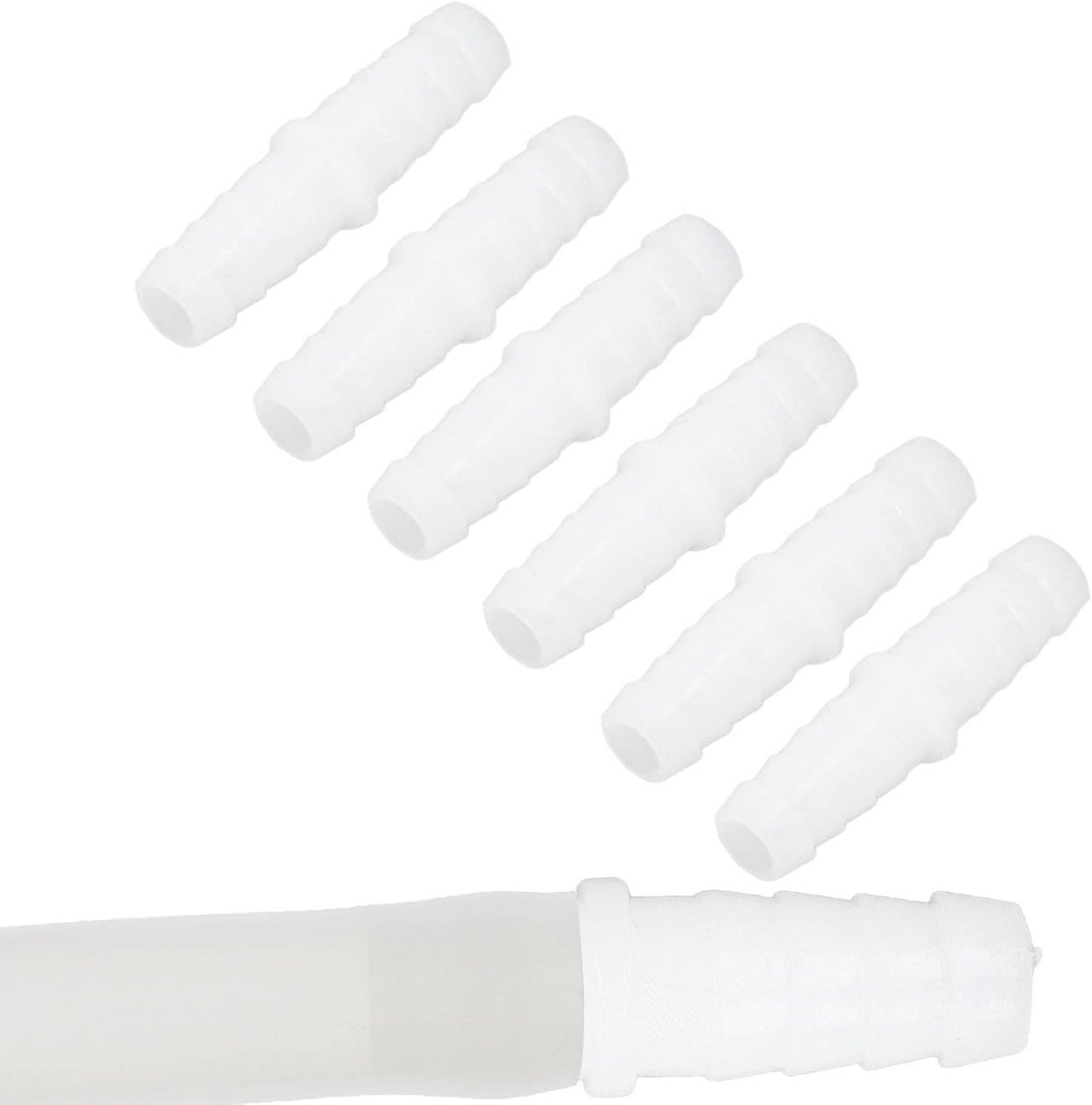 Tissting Plastic Hose Connector Fitting, Easy to Install Plastic Barb Connector for Hoses and Pipes, 6mm, 9mm, 12mm - ShopVlot