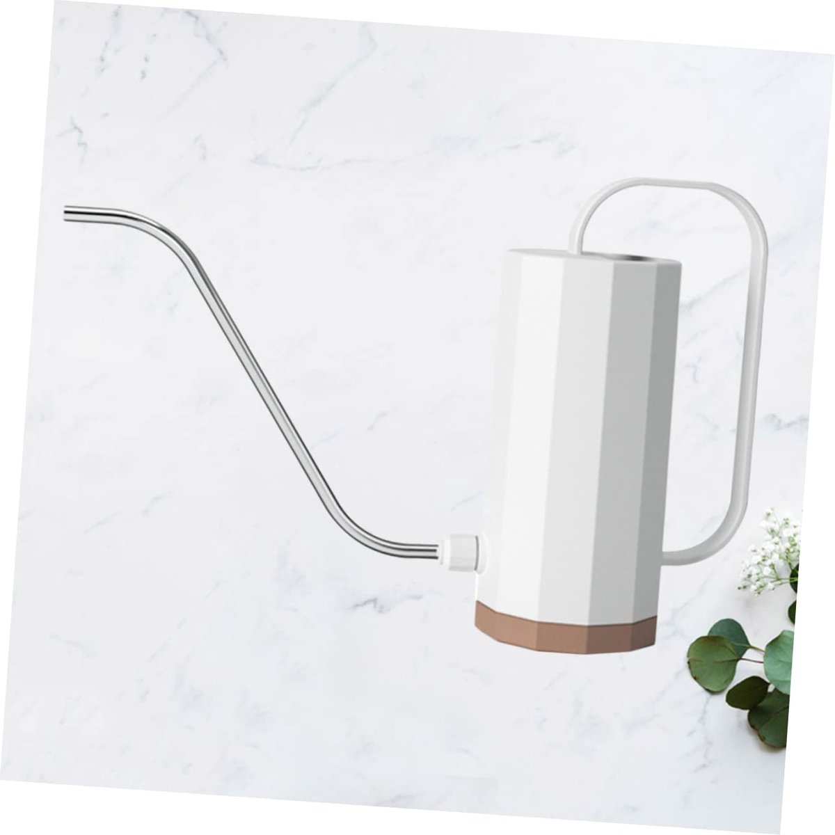 Gieter kunststof 1 stuk - lange roestvrijstalen tuit - elegant Scandinavisch design - nauwkeurig gieten voor planten - ShopVlot