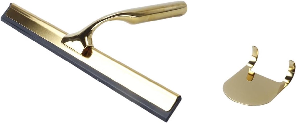 Douchewisser roestvrij staal - antislip handgreep - haak - ideaal voor badkamer en auto - ShopVlot