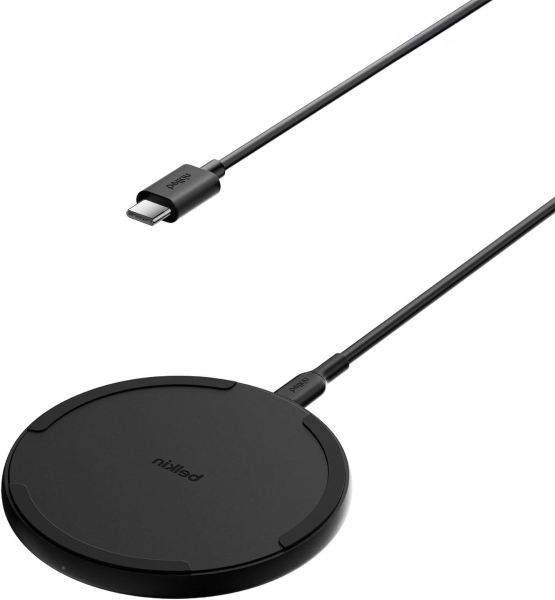 Draadloze Laadpad - Qi Oplader - Snel Apparaten Laden - Veilig Laden Tot 15W - 1.5m Kabel - Zwart