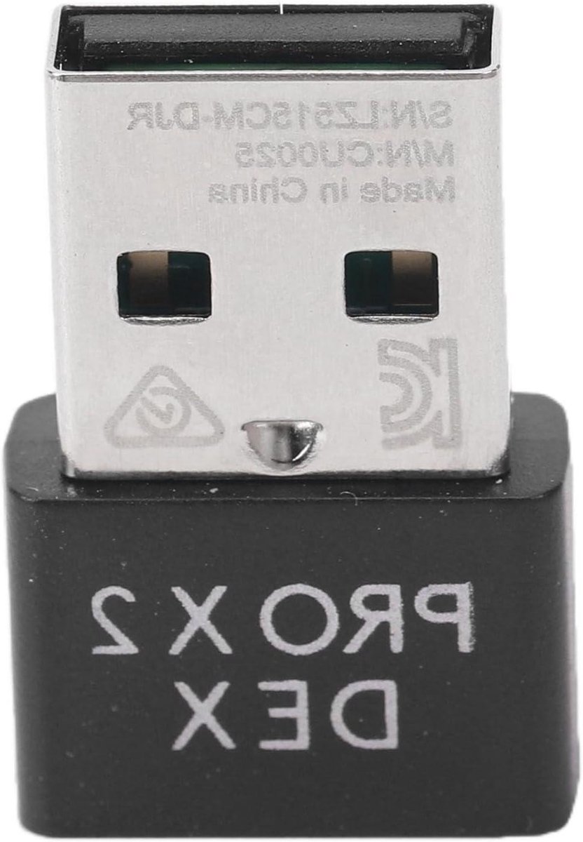 USB Dongle Muis Ontvanger - Adapter Vervanging - Draadloze Muis Stabiliseren - 8000Hz Hyper Polling Rate - 1 cm - Zwart