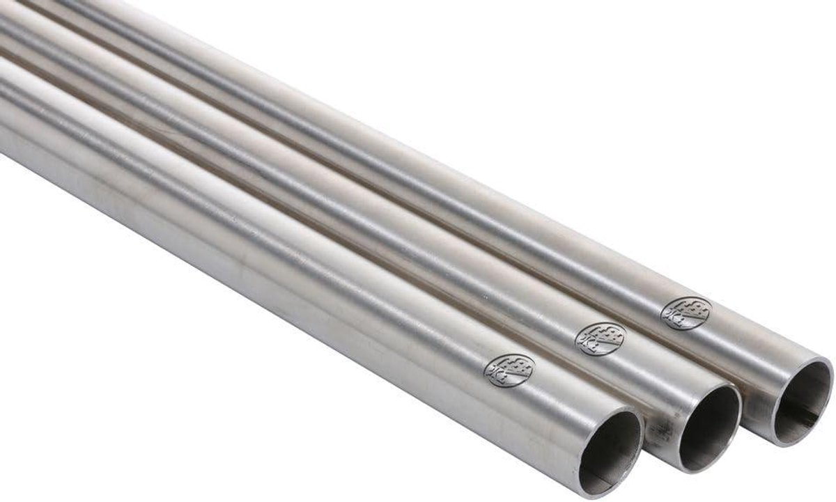 RVS Ronde Buis - Roestvrij Staal Buis - Constructie Ondersteuning - Geslepen Oppervlak - 500 mm x 60.3 mm - Zilverkleurig