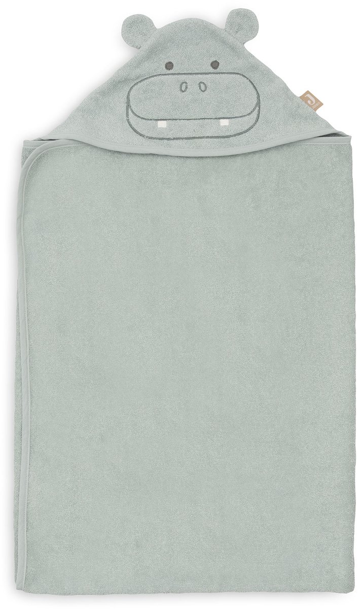 Jollein Badcape Badstof 70x130cm Hippo Happy van Jollein — afbeelding 4