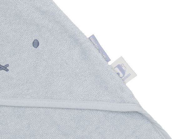 Jollein Badcape badstof 75x75cm Miffy Cloudy Blue van Jollein — afbeelding 4
