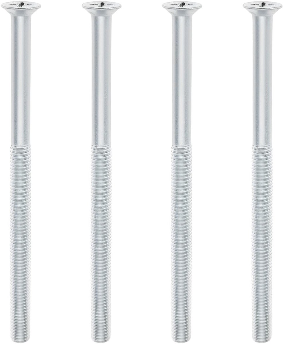 Dailygoods- Schroeven M5x80mm - Lange Schroeven - Gegalvaniseerd Ijzer - Geschikt voor uPVC Deuren - Kruisgleuf - Corrosiebestendig 4x - Bevestigingsschroeven
