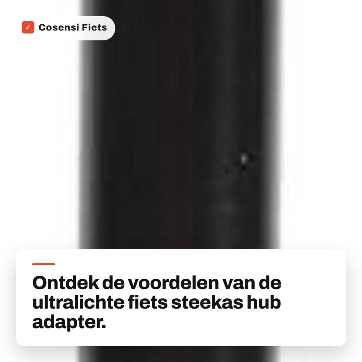 Dailygoods - Fiets Steekas Hub Adapter - 12mm Quick Release - Ultralicht Aluminium - Achtervork Steekas - Verhoogt Fietsgewicht Niet - Eenvoudig te In...