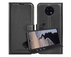 Cadorabo Hoesje geschikt voor Nokia G10 / G20 in PHANTOM ZWART - Beschermhoes met magnetische sluiting, standfunctie en kaartvakje Book Case Cover Etui