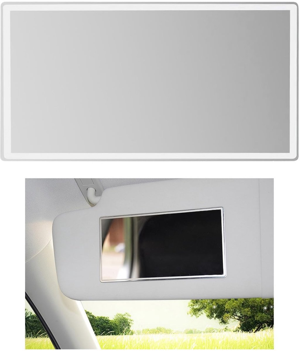 Dailygoods- Make-up Spiegel - Auto Zonneklep Spiegel - Zelfklevende Spiegel - Interieur Accessoire - Kleine Spiegel - Handspiegel
