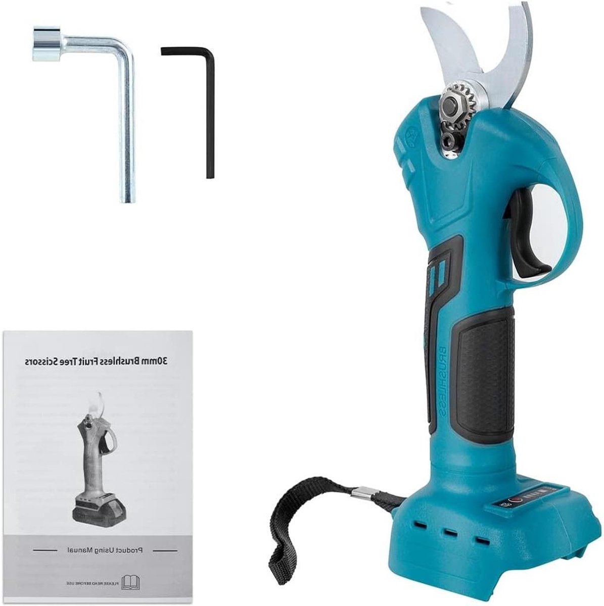 Elektrische Snoeischaar - Takkenknipper Draadloos - Snoeien Tuin - 4 Snelheden Instelbaar - Max 40mm Snoei - Blauw