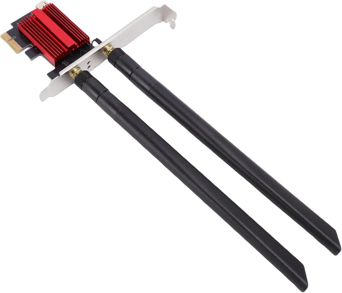 Draadloze Netwerkkaart - WiFi Adapter - Snelle Internetverbinding - WiFi 7 Technologie - Dubbele Antenne - Zwart