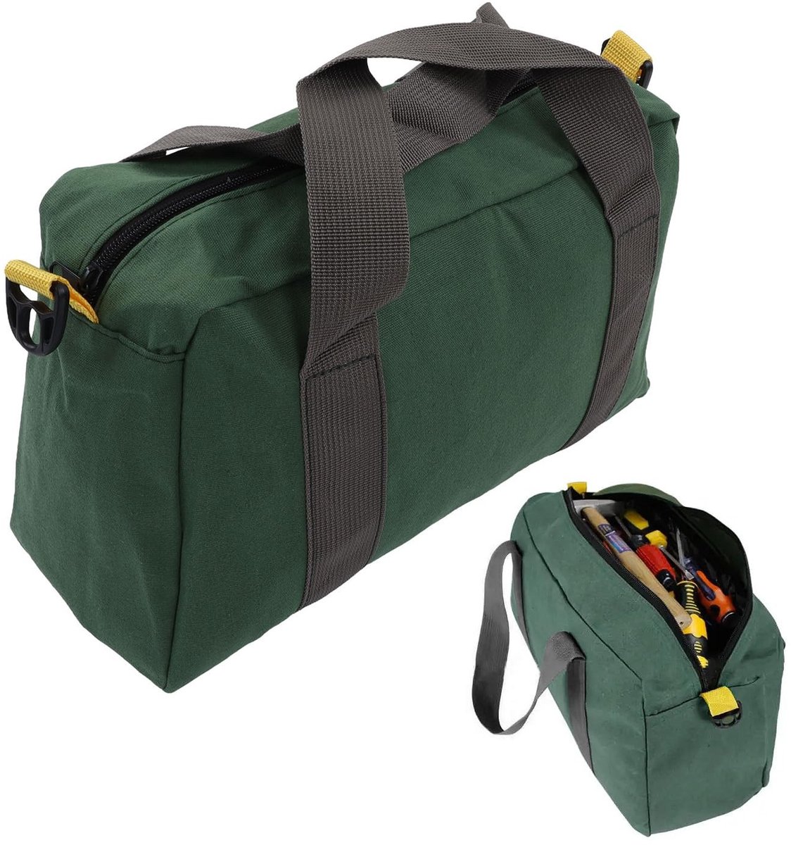 Dailygoods - Gereedschapstas - Grote capaciteit - Waterdichte tool organizer - Groen - Multifunctioneel - Draagbaar en robuust - Geschikt voor elektri...
