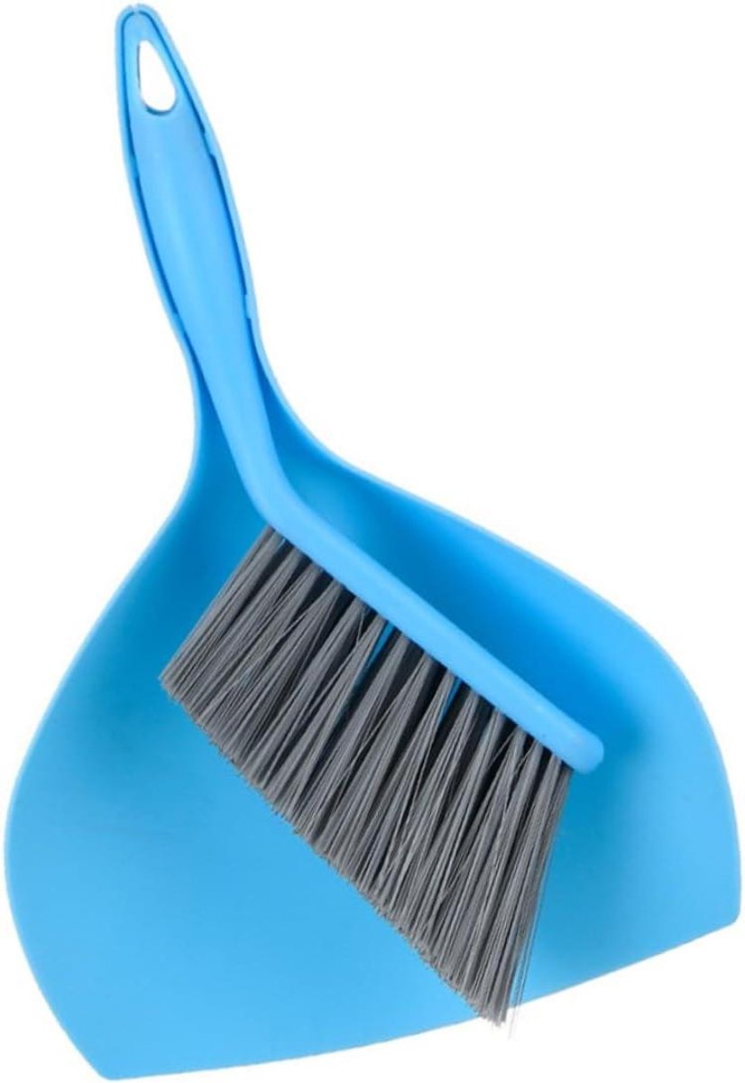 Mini Bezem en Stoffer Set - Kleine Schoonmaakset - Bureau Schoonmaken - Met Ophanggat