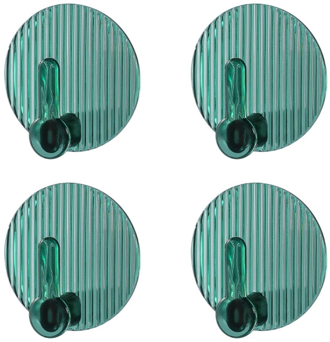 Dailygoods- Haak 4 Stuks - Zelfklevende Wandhaken - Sterke Handdoekhaken - Decoratieve Haken - Luxe Design - PET-Materiaal - Wandhaak