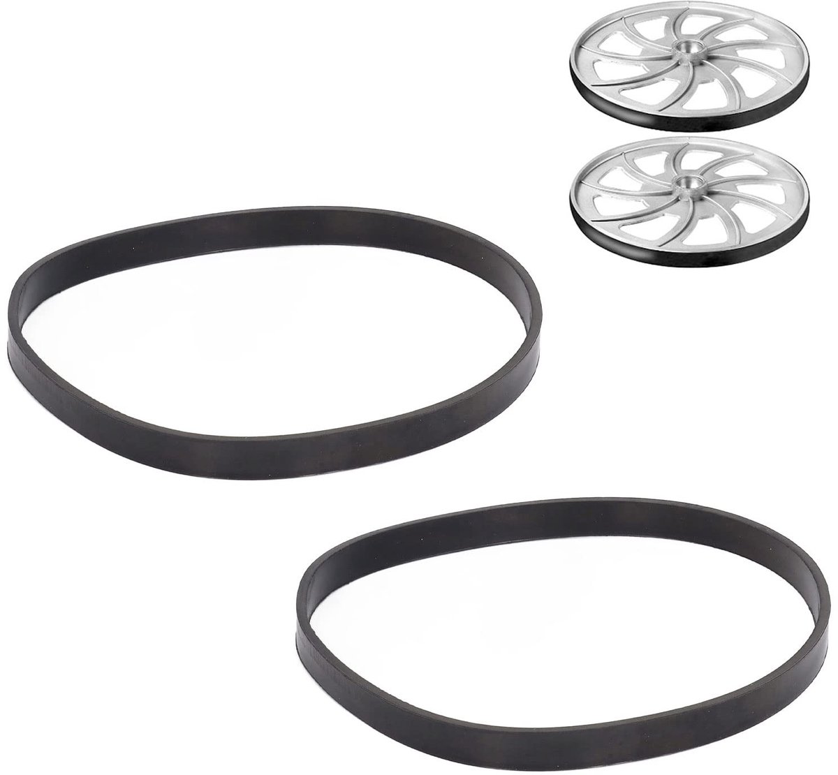 Dailygoods- Bandzaagband Set van 2 - Vervangingsonderdeel - Rubber Band - 13 Mm Breed - 3 Mm Dikte - Voor Houtbewerking - Lintzaagband