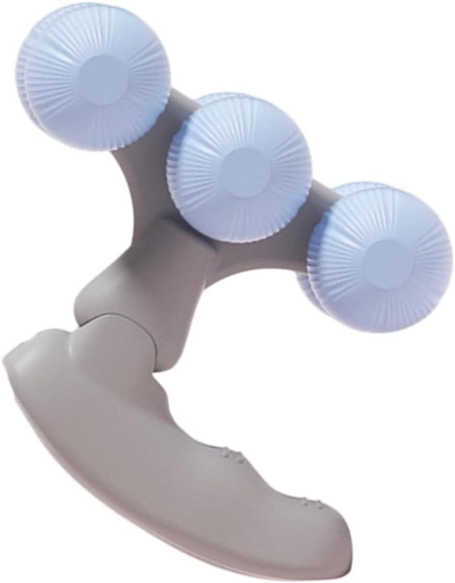 Massage Roller - Handheld Massager - Spierherstel - Zes Rollen - 13 x 7.5 x 10 cm - Blauw / Paars