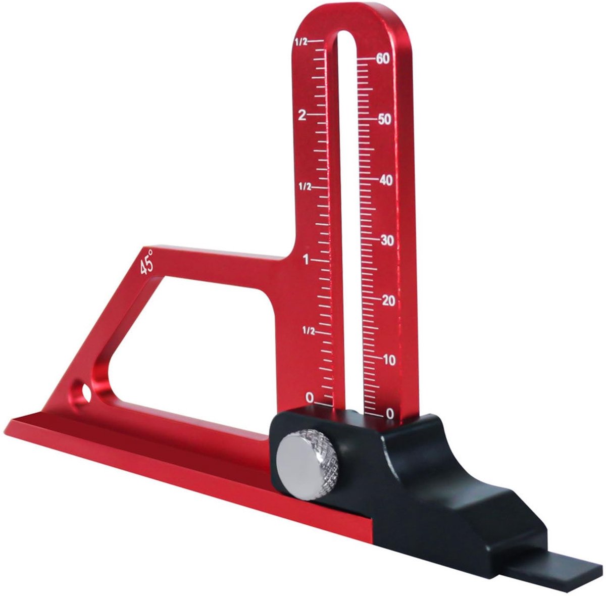 Dailygoods- Hoogtemeter Aluminium - Verstelbare Dieptemeter - Diepte-instellingen - Tafelcirkelzaag - Houtbewerking - Snelle installatie
