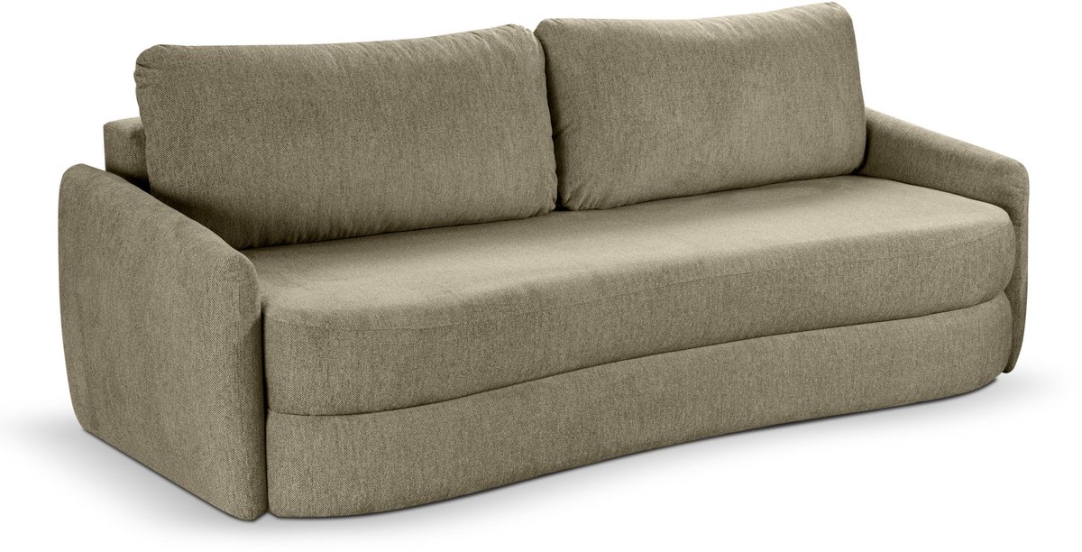 Furnilux Groene Diana 3-zits sofa bed - Moderne sofa met slaapfunctie - 108x231x93cm blanc