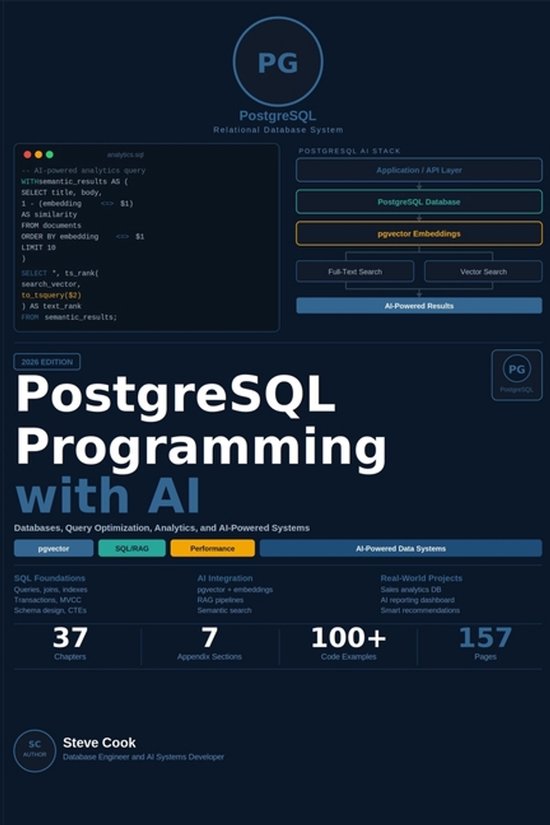 PostgreSQL with AI - cover