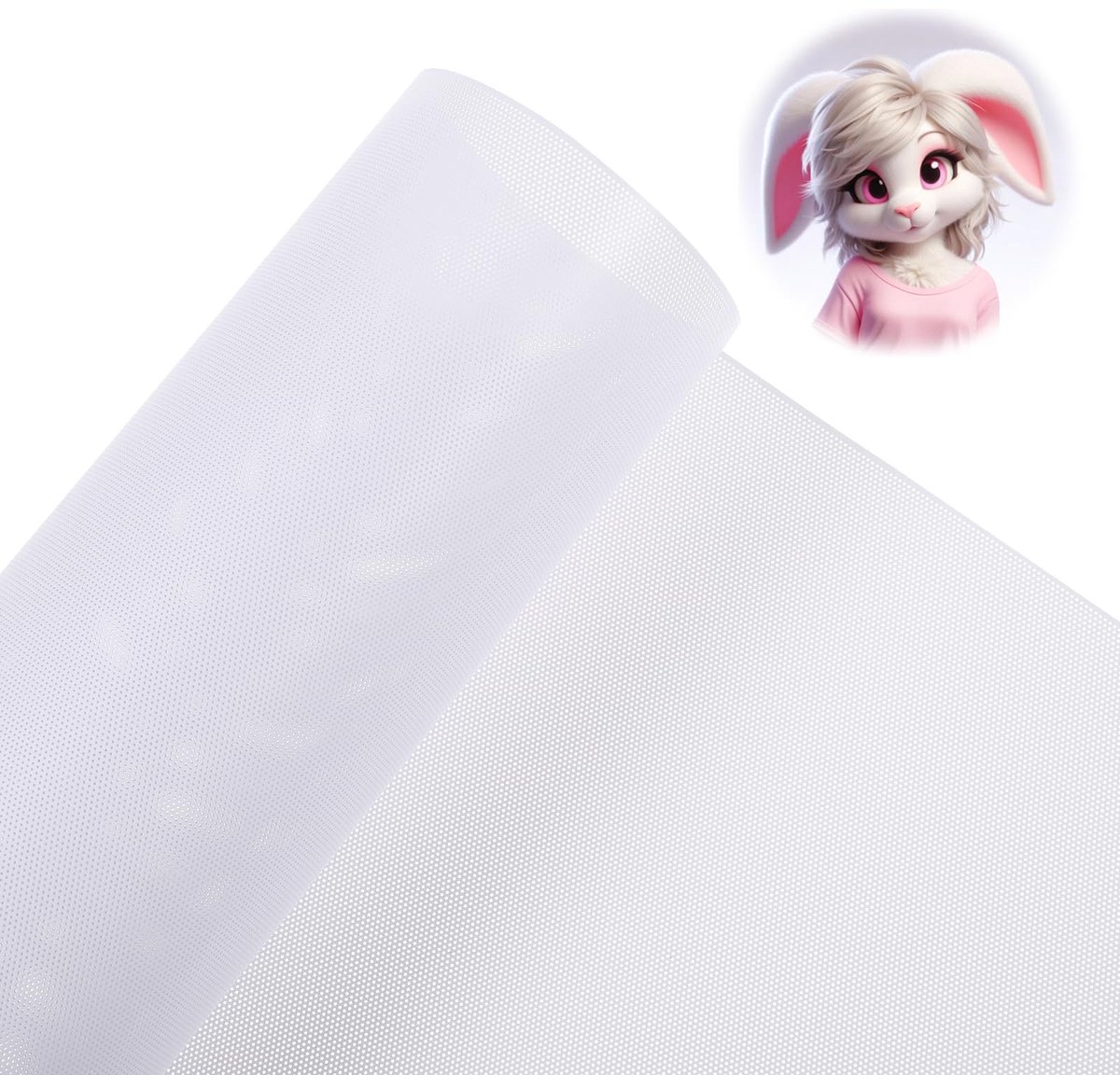 Dailygoods- Ooggaas 30 cm x 1 m - Waterdicht PVC - 0,2 mm dik - Geschikt voor cosplay - Knutselen - Duurzaam en krasbestendig - Gaas