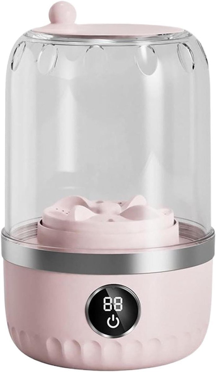 Mini Wasmachine Draagbare Wasmachine Kleine Wasjes Zelfnivellerend 139 cm Roze
