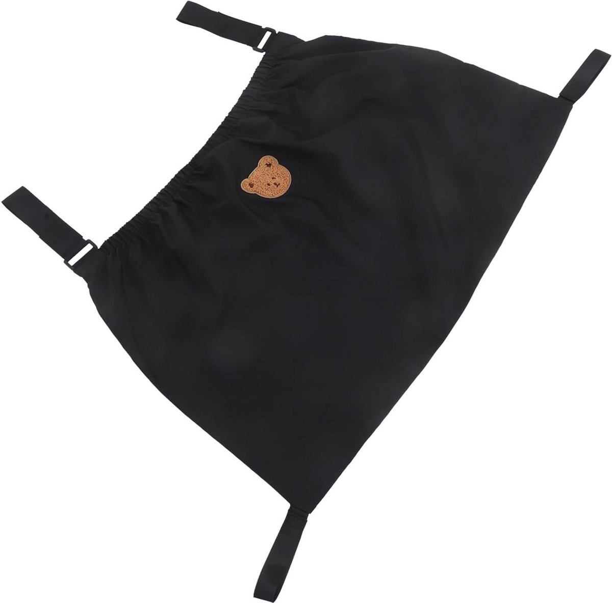 Kinderwagen Organizer Tas - Buggy Opbergtas - Babybenodigdheden Meenemen - Geïsoleerd Flesvak - 49 x 45 cm - Zwart