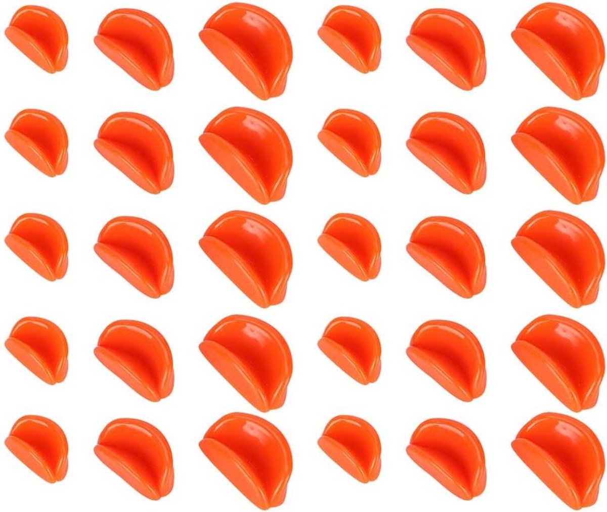 Plastic Eendbekjes - Speelgoed Accessoires - Dieren Knutselen - Veilig Materiaal - 30 Stuks Maten - Geel