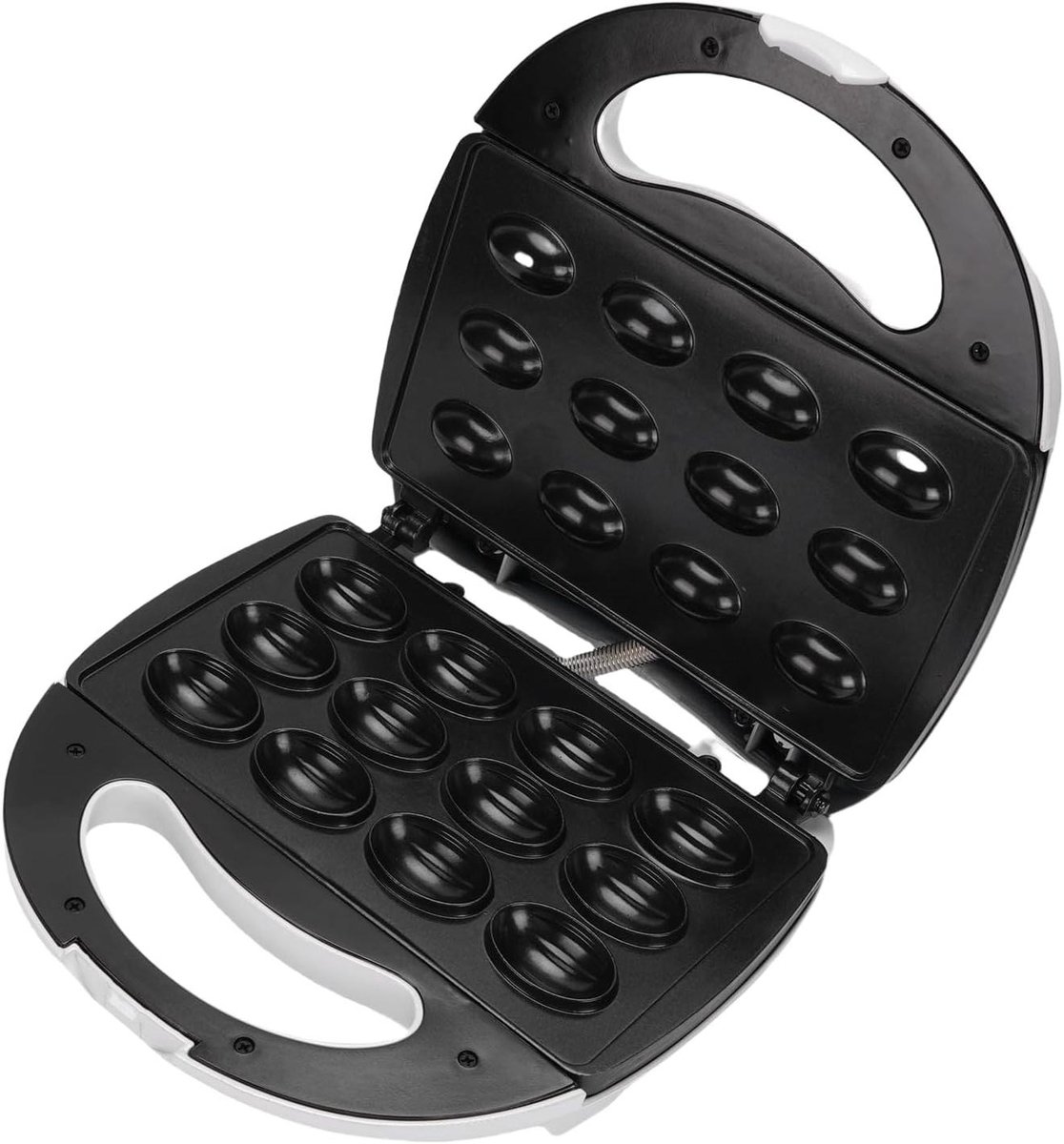 Koekjesmaker Walnoot Snack Maker Snelle Snacks Maken Dubbelzijdig Verwarmd 26x25x12 cm Zwart
