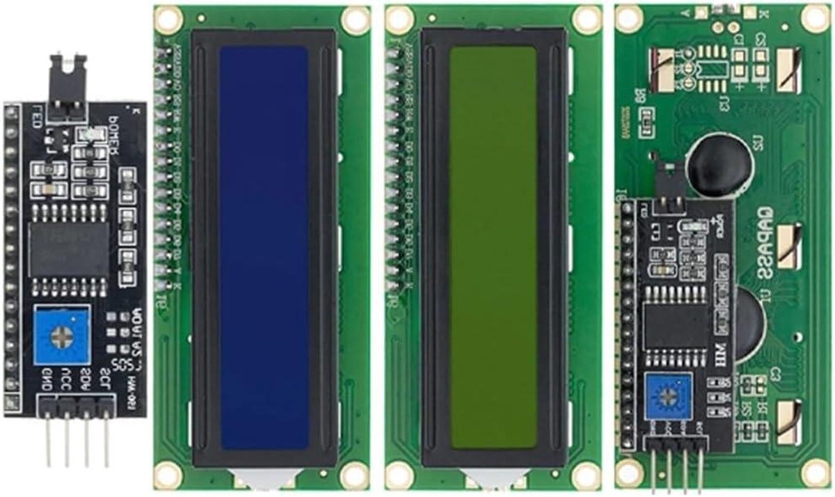LCD Module - Tekst Display - Data Weergeven - IIC Interface - 80x36mm - Blauw