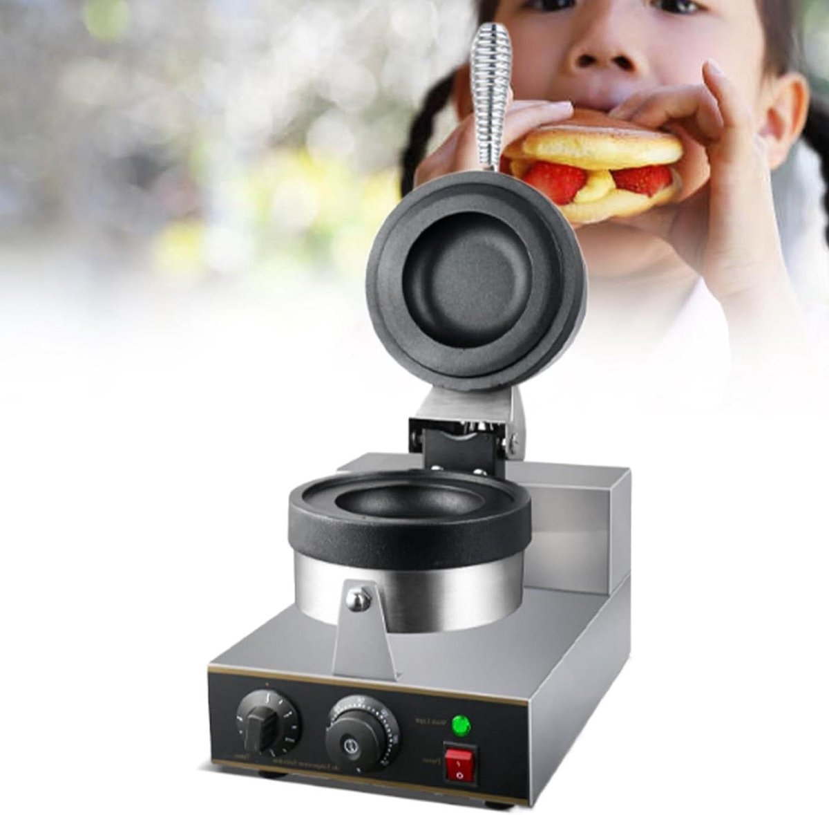 Wafelmaker - Panini Pers - Lekker Bakken - Non-stick Platen - 25 x 38 cm - Zilver