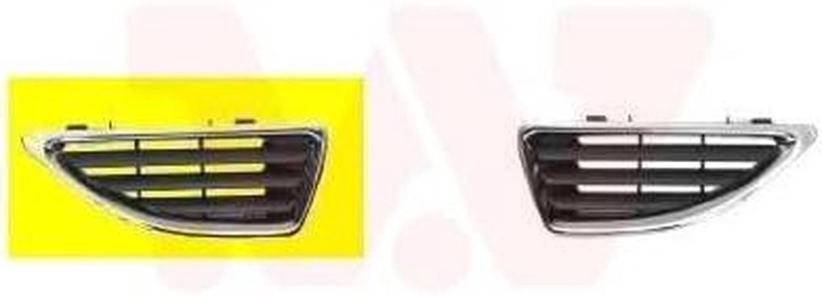 Radiatorrooster - Grille Bumper - Auto Onderhoud - Verchroomd Oppervlak - 28 x 12 x 5 cm - Chroom