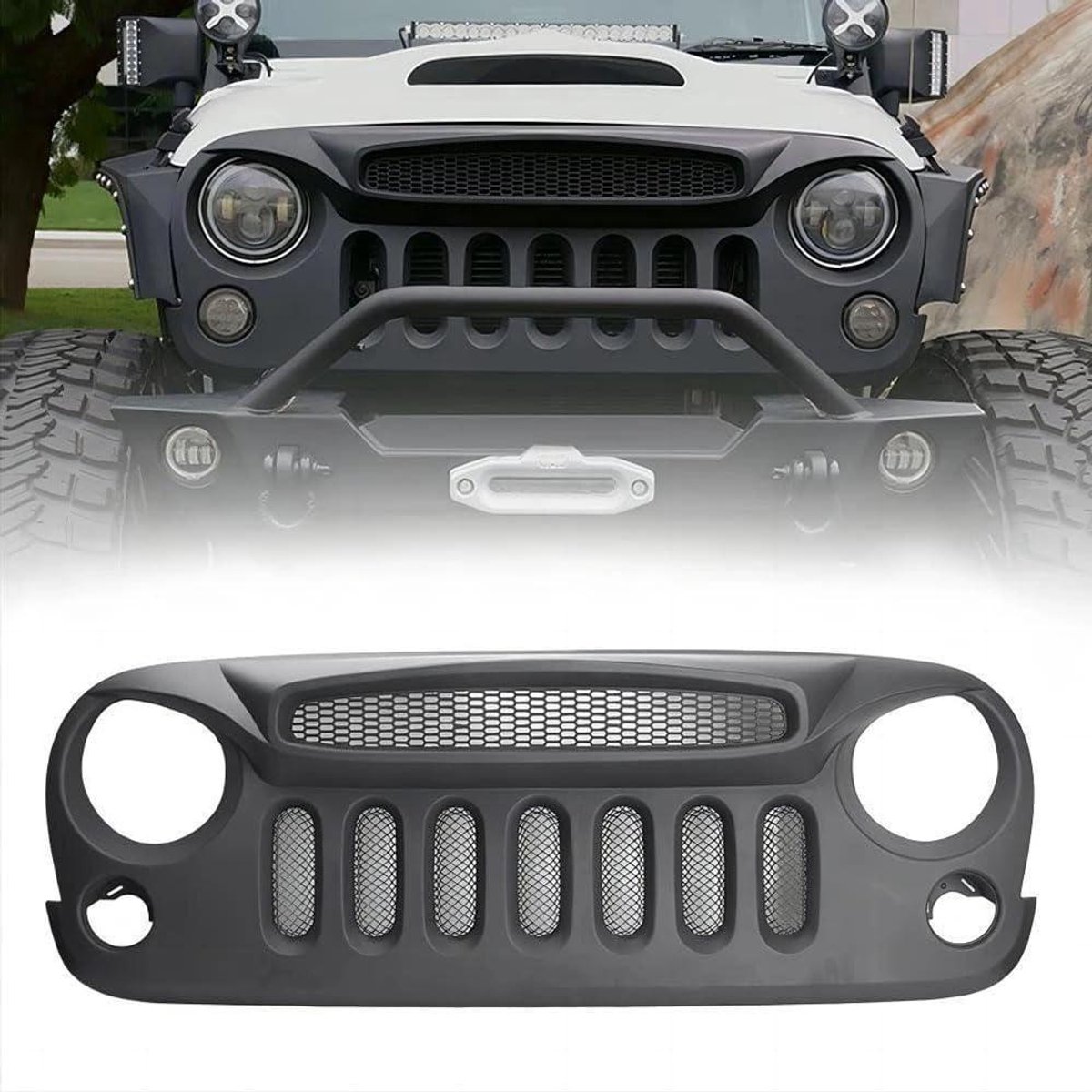 Auto Radiator Roosters - Grille Accessoires - Voertuig Beschermen - Goede Luchtinlaat - 10 x 10 x 10 mm - Zwart