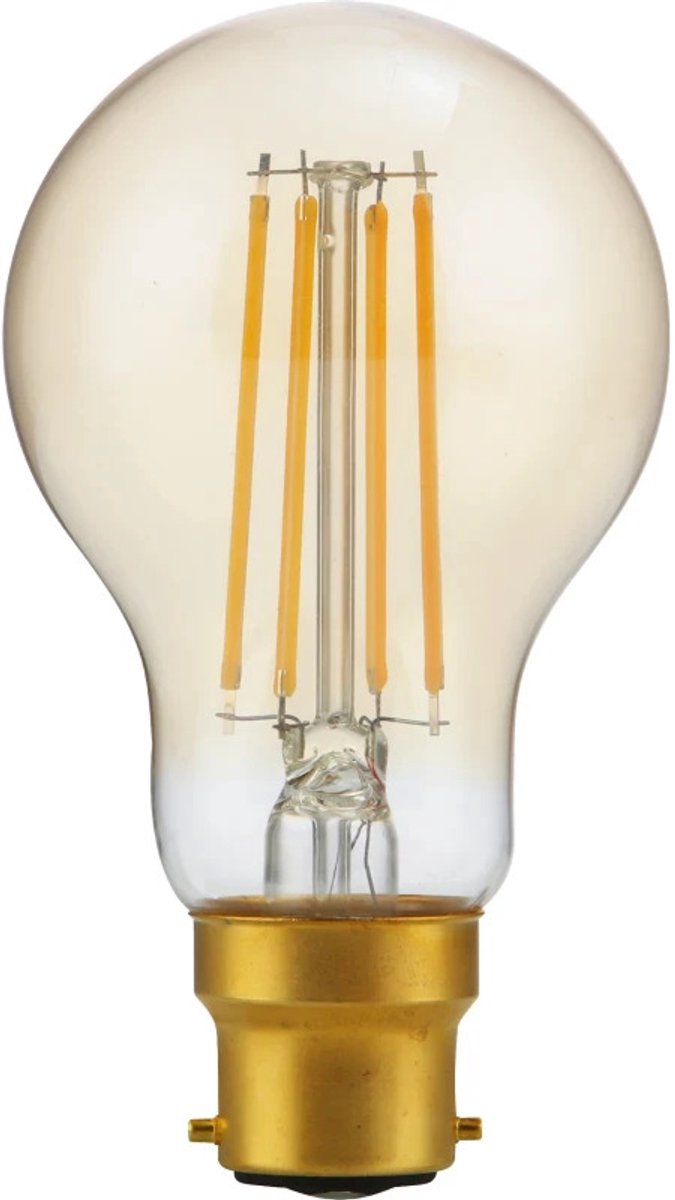 SPL B22d LED Lamp | 4.7W Goud 2200K 220V/240V 922 | 360° Dimbaar