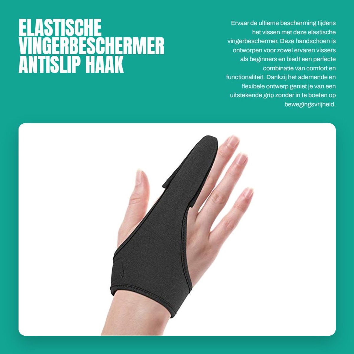 Dailygoods- Vingerbeschermer Ademend - Vingerbeschermer Siliconen - Antislip - Flexibel - Hengelsport - Comfortabel Ontwerp - Vingerhandschoen