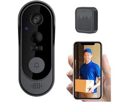 Draadloze Video Deurbel, 1080p Camera Twee-weg Talk voor smart Visual voor Tuya WiFi Remote Home Monitoring voor nacht