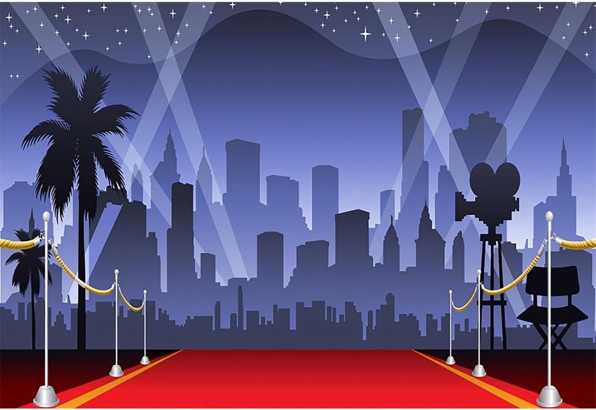 Rode Tapijt Achtergrond 9x6ft Filmavond Thema Awards Ceremonie