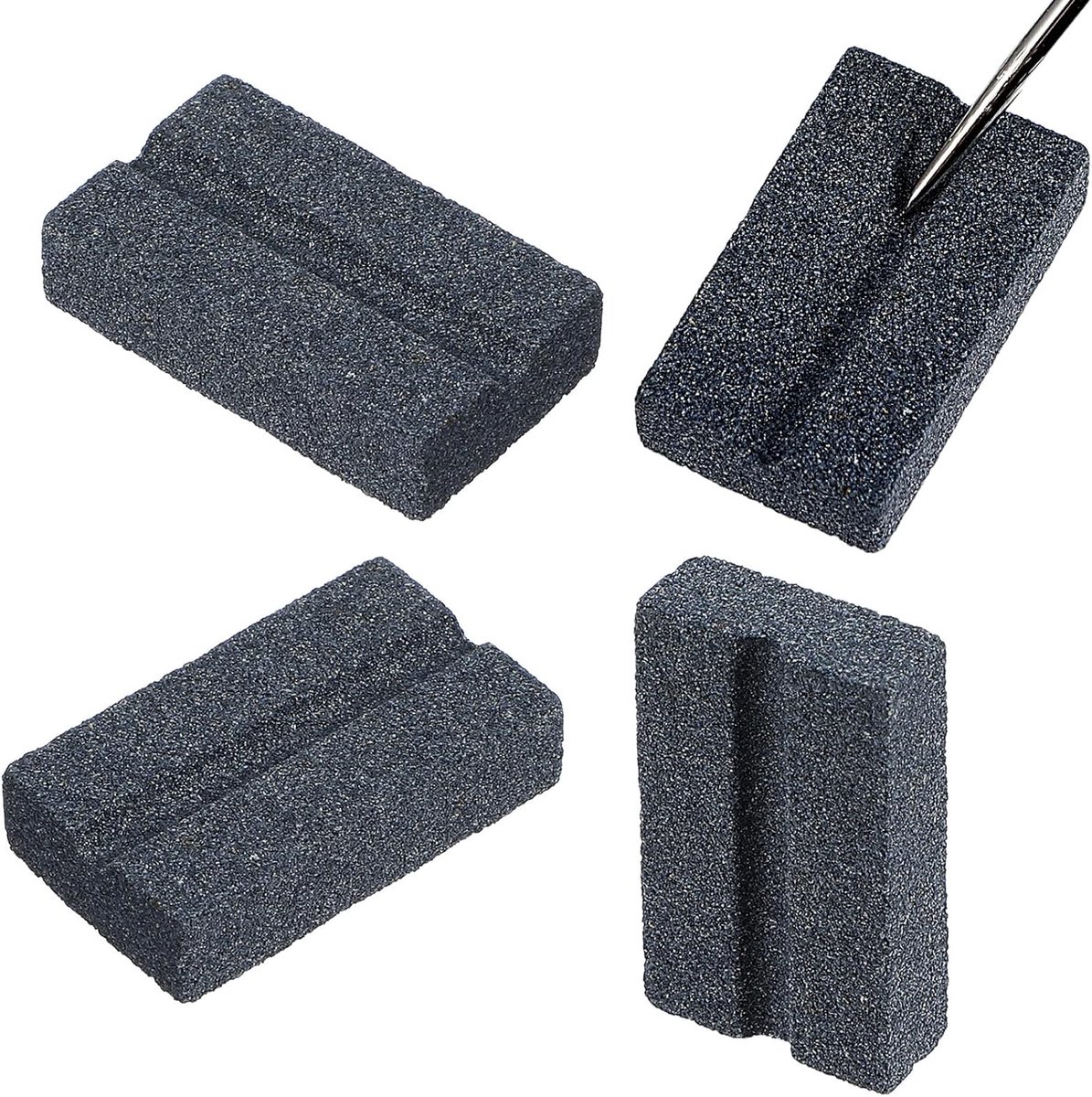Darts V-Sharp Slijpsteen, 4-pack dartslijper voor stalen dartspuntslijper Gemakkelijk polijsten en ontbramen Duurzame scherpte Dart accessoires Puntslijper voor dartspuntslijper