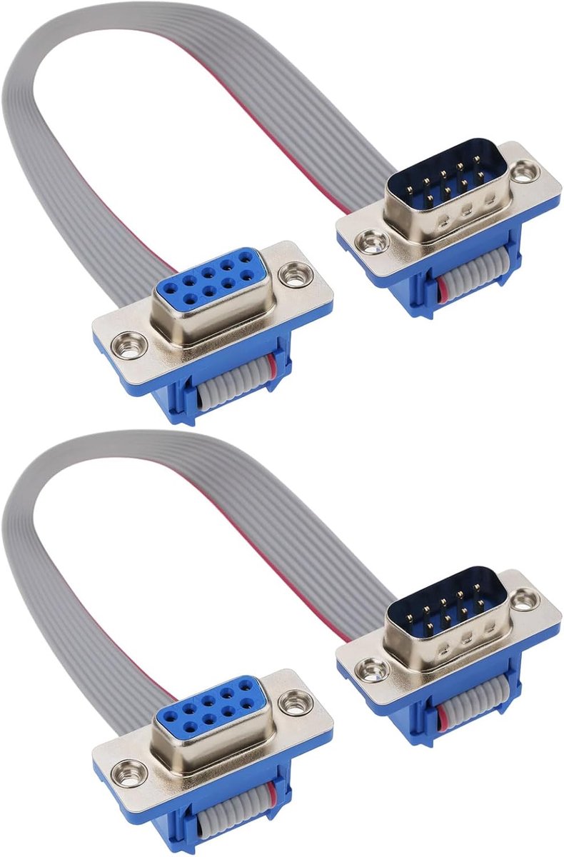 2 stuks 9-pins joystick en muispoort, verlengkabel, retro gamingadapter voor klassieke systemen, compatibel met Atari ST 1040 520
