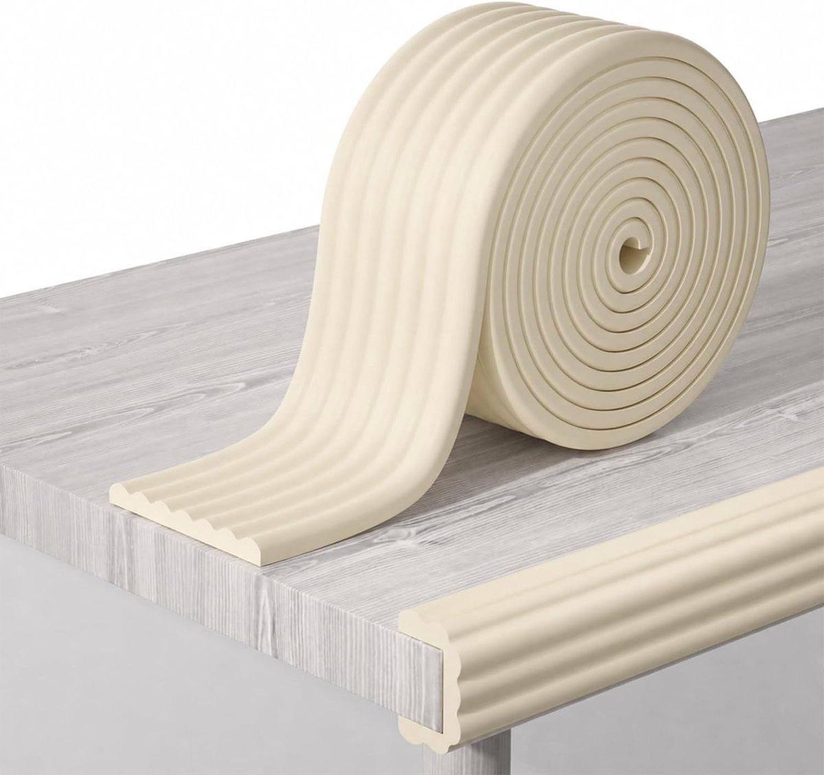 Tafelrandbescherming Hoekbescherming Baby, 16,5Ft W-vorm Schuim