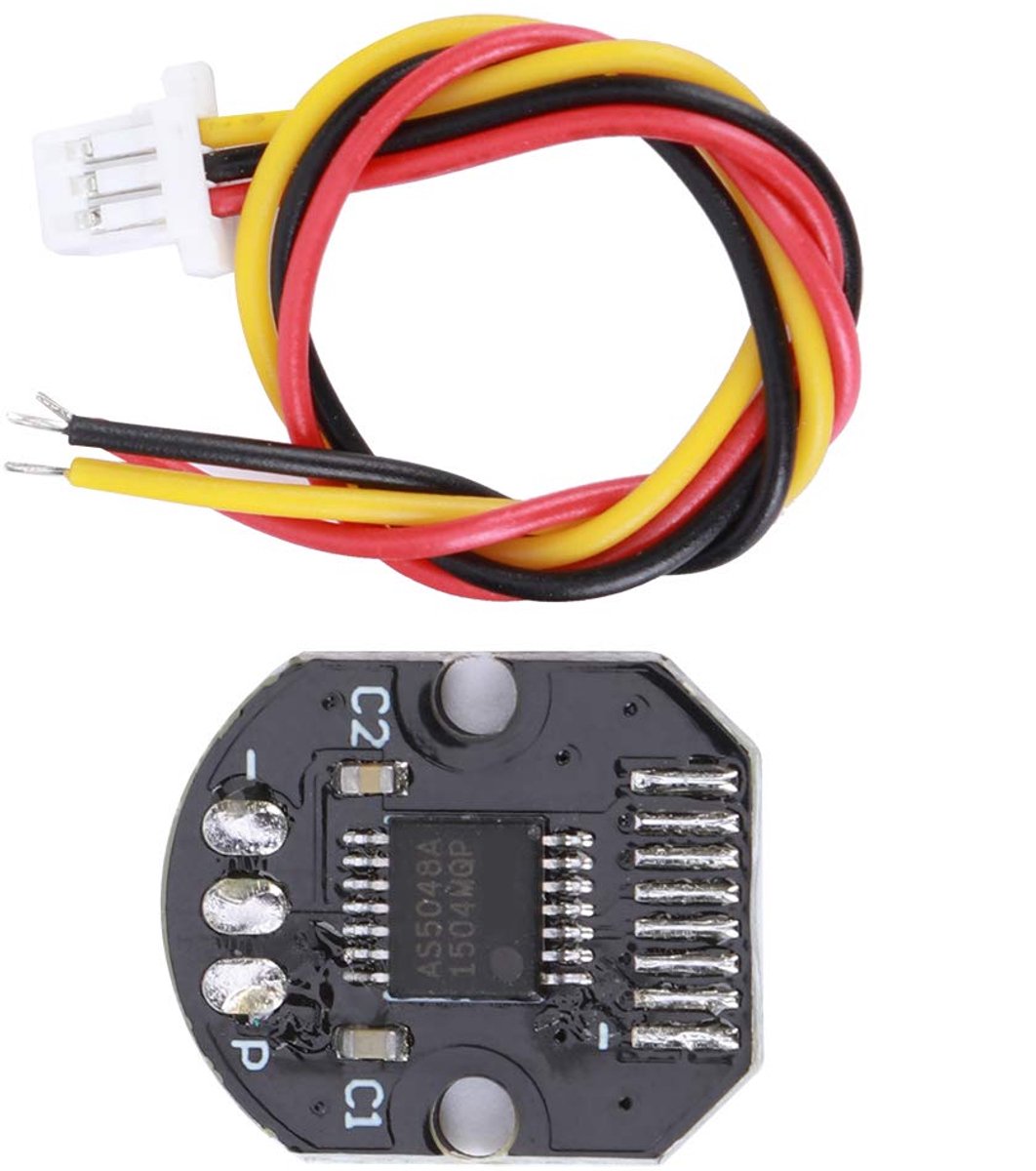 4-bits magneetcoder voor borstelmotoren, high-PWM- en SPI-interface, betrouwbare encoder met magneetwiel voor nauwkeurigheid